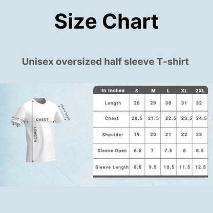 Oversized Rudra Shiva Printed T-shirt: Unisex